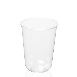 China 500ml Tumbler 16 Oz Clear Plastic Cups With Dome Lids Disposable on sale