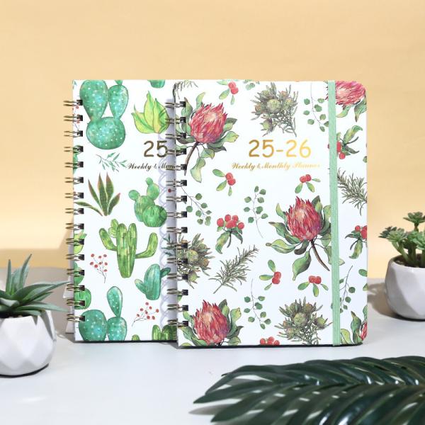 Logo Printing A5 Spiral Hardcover Notebook with Personalization Option and Dot-Grid Paper Layout