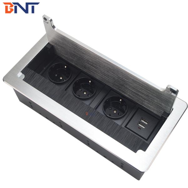 BNT replace modular design table flip up socket with three EU power BF804
