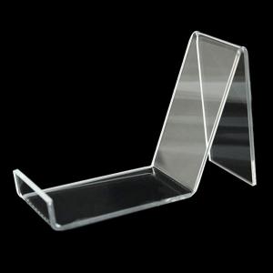 Quality Transparent Acrylic Stand Sandals Acrylic Shoe Rack Store Display Support  Clear for sale