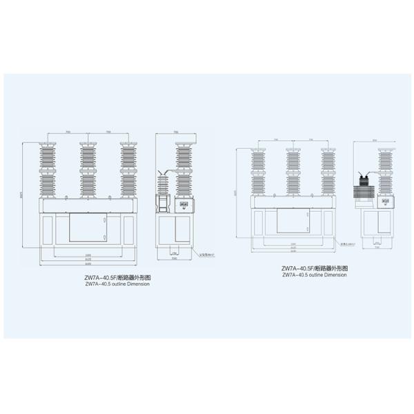 High Reliability 40.5KV Outdoor Vcb High Voltage 50 60 Rated Frequency