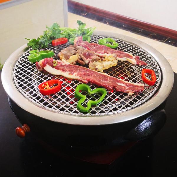 ISO9001 Certified Diameter 380mm Grill Tray Rack , Round BBQ Grill Rack