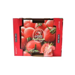 Quality Custom Cardboard Paper Fruit Vegetable Suitcase Cardboard Box Packaging Tomato for sale