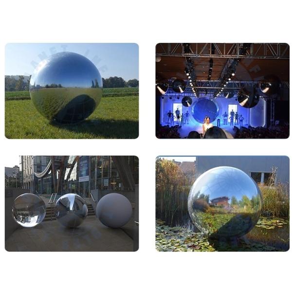Fireproof 1.5m , 2m , 3m Inflatable Mirror Ball For Advertising Activity