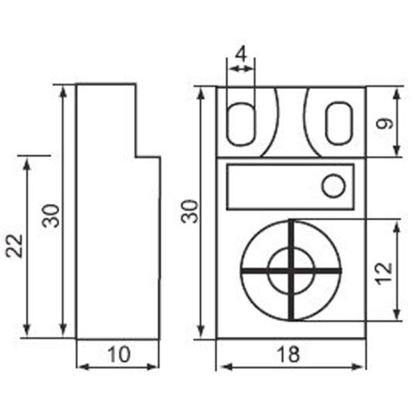 Straight Connector LMF24 Inductive Proximity Sensor Switch Plane Installation Type