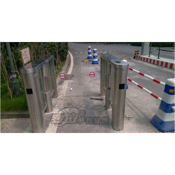 Pedestrian Access Security Swing Barrier Gate Anti - Pinch Mechanical Structure