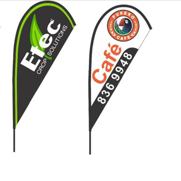 Polyester Flying Teardrop Beach Flag , Swil Promotional Teardrop Banners