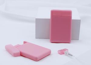 China Refillable Pink Fine Mist Credit Card Spray Bottle For Perfume on sale