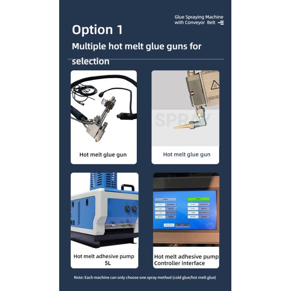 Air Pressure 0.5-0.8MPA Hot Melt Adhesive Spraying Machine for Carton Box Bottom Folding