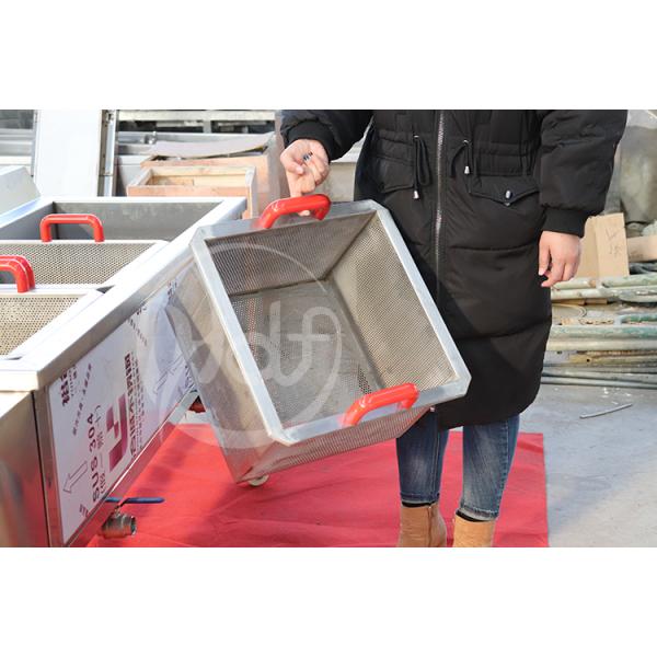 Small Capacity Manual French Fries Frying Machine Electric Heating 9kw Power