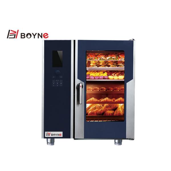Stainless Steel 10 Trays Steam Combi Oven With Injection LCD Version of updated type
