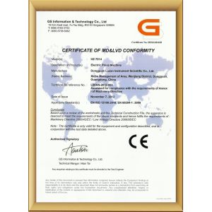 Dongguan Lixian Instrument Scientific Co.,LTD Certifications