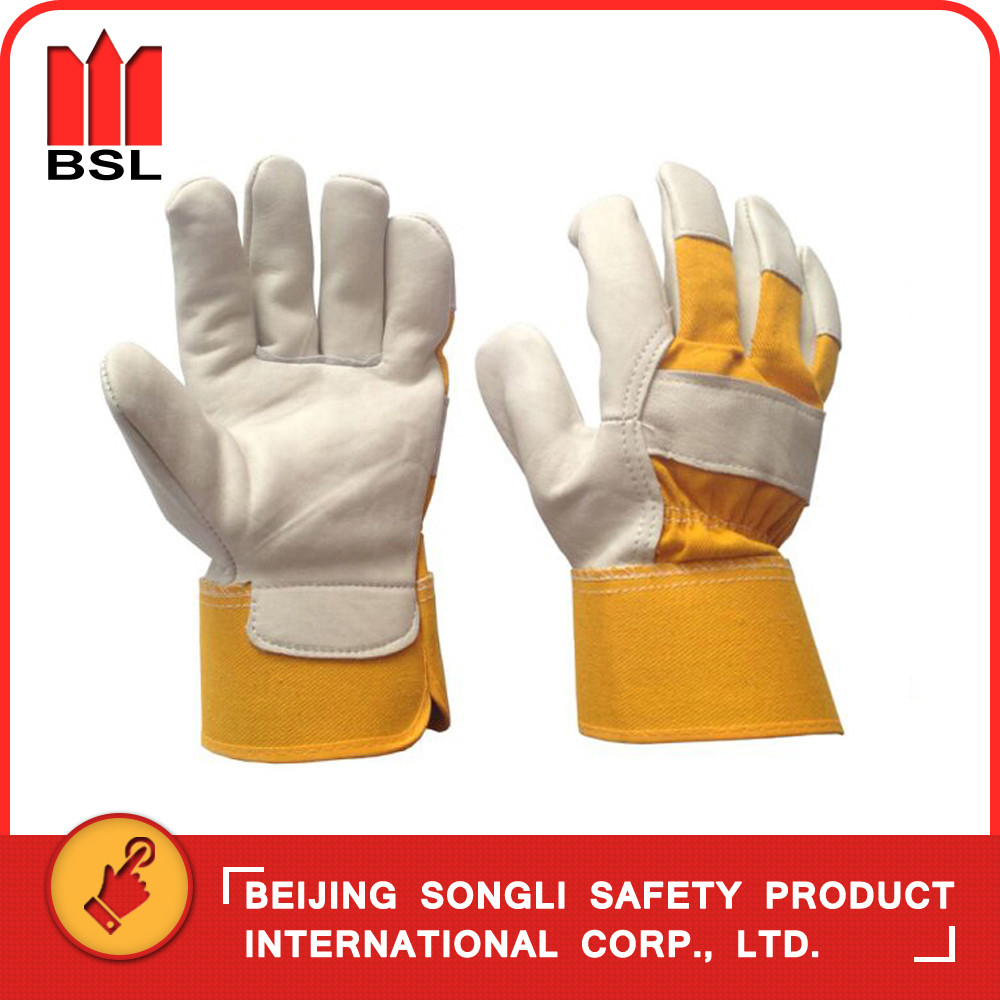 SLG-SMT-68 goat grain leather working safety gloves