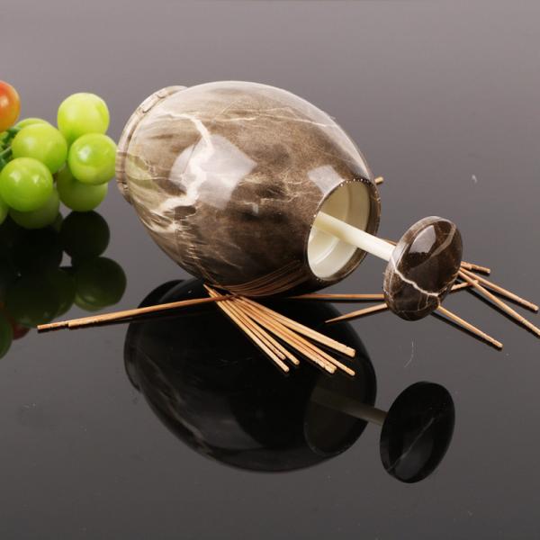 Marble Printing ABS Automatic Unique Toothpick Dispenser