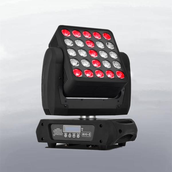 25 Pcs 12W RGBW LED Matrix Stage Wash Lighting Zoom Moving Head