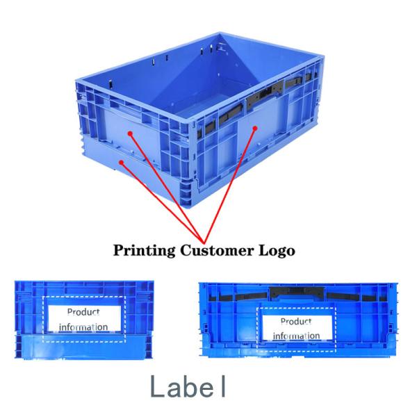 Foldable Plastic Crate stackable moving box Durable Folding Plastic Crate For Efficient Storage And Logistics