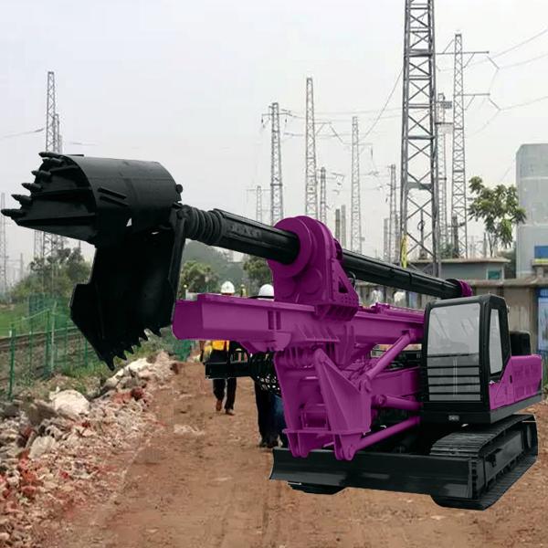 Rotary Borehole Drilling Rig Construction Machinery Hydraulic Small Rotary Drilling Rig