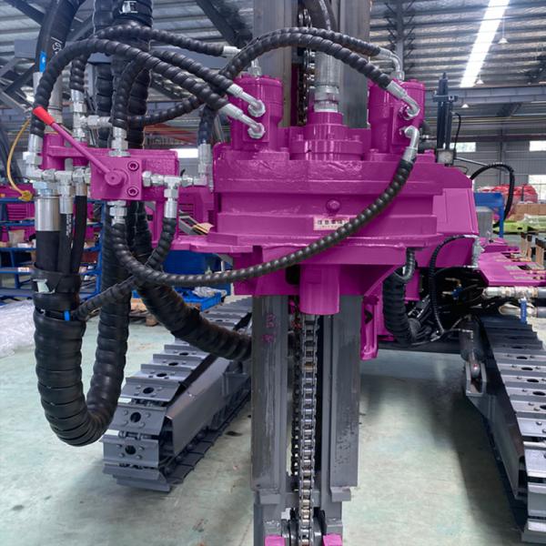 Crawler Hydraulic DTH Drilling Rig Borehole 35m Deep For Ore