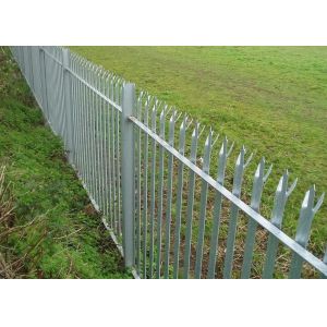 Unscalable 1.5m Triple Pointed Palisade Fencing For Garden