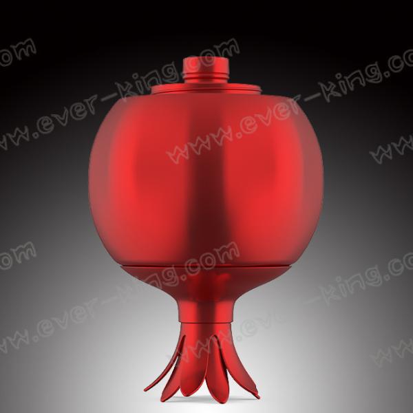 700ML Crystal White Flint Glass Vodka Bottle ISO9001