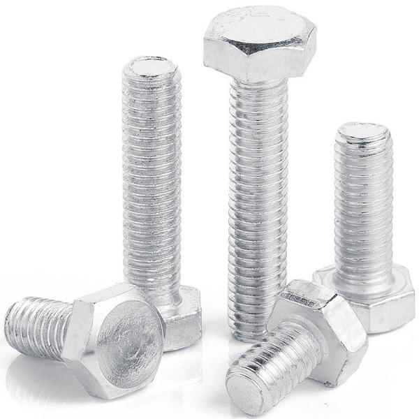 DIN 933 Passivated Stainless Steel Hex Head Bolt A2-70 Bright Silver Full Thread Marine Grade Bolt