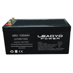 Quality 48V 100Ah LiFePO4 Battery Pack Deep Cycle Lithium Batteries For Marine Boat Outboards for sale