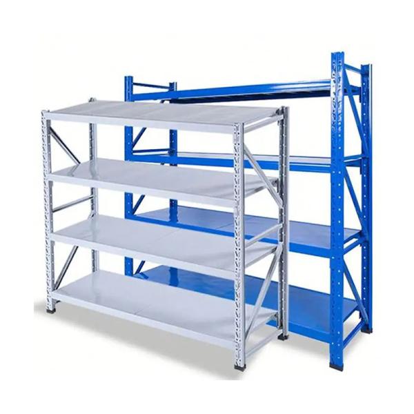 Adjustable Metal 4 Shelf Industrial Storage Rack With 200 Lbs Capacity