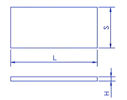 Double Plane Rectangular Sapphire Windows For Sensors Detectors