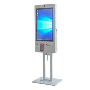 Intelligent Self Ordering Kiosk For Fastfood Restaurant Bill QR Scanner Payment