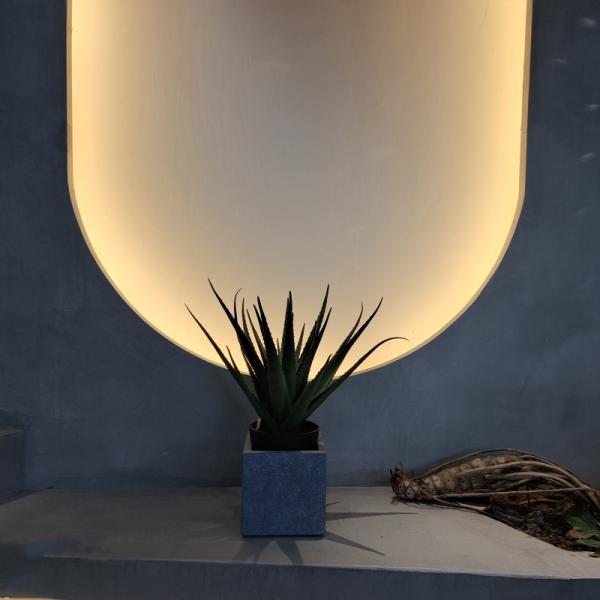 Lifelike Plastic Aloe Plant Indoor Outdoor Artificial Aloe Vera Faux Greenery Decoration