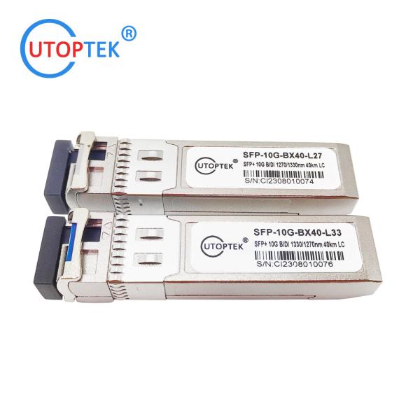 Utoptek 10G LC BIDI 40km Tx1270 Rx1330 Fiber Optical SFP Transceiver Module