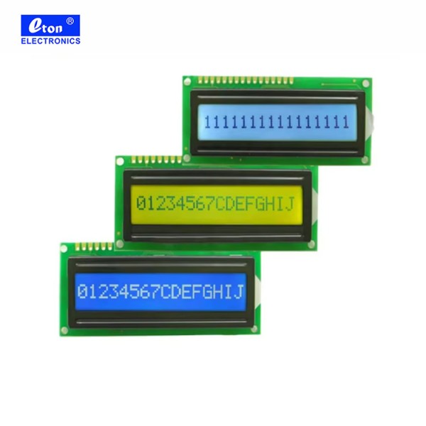 128x64 Resolution TFT LCD Display Module 80x36MM with 16x1 Yellow Green Characters and 1601 LED Backlight Option