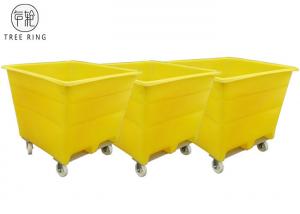 Quality Handling Durable Rotomolding Products LLDPE With Galvanized Base Industrial  Material Handling Bins Container for sale