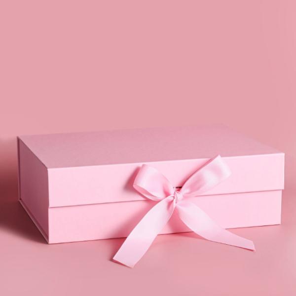 Folding Custom Printed Paper Box Clamshell Magnetic Buckle Cosmetic Gift Packing Box