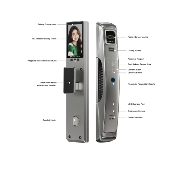 Automatic Smart Lock Face Recognition Intercom with Palm Vein Recognition