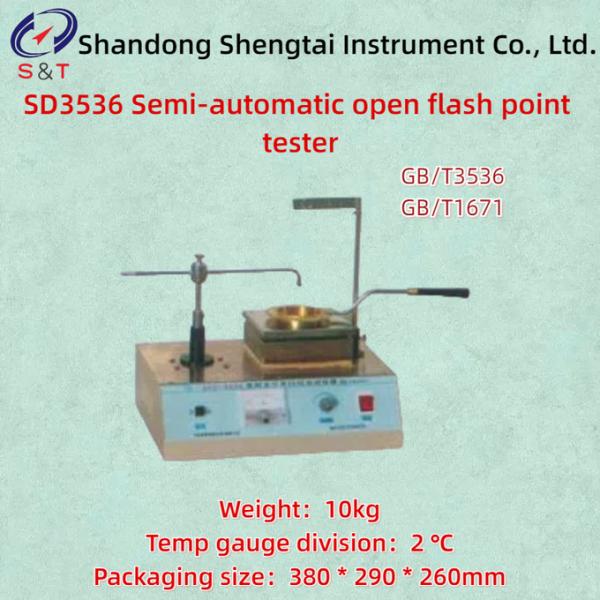 SD3536 Semi Automatic Open Flash Point Tester ASTM D92