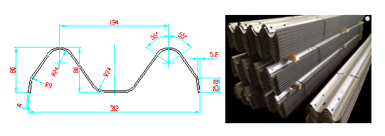 W Beam Highway Guardrail Roll Forming Machine