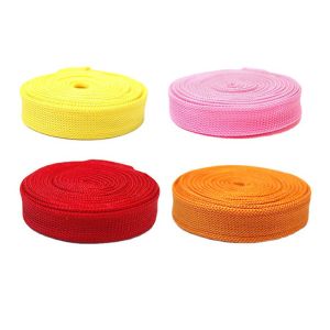 Ribbon Rainbow Polyester Webbing 10mm Width Hair Bows Woven Webbing