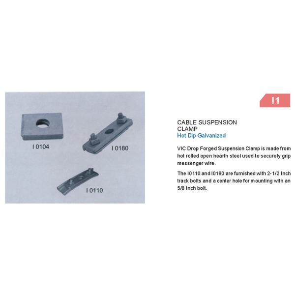 Q235 / Malleable Iron Power Line Fittings Guy Wire Clamp With Box Packing