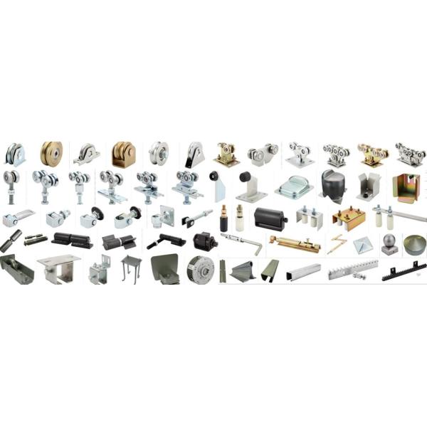 Galvanized Stainless Steel Heavy Duty Hanging Door Rollers Hardware 55mm