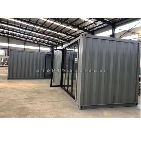Hotel Resort Steel Frame Office Container House with 50/75/100mm Wave Sandwich Panel and Galvanized Steel Bending 180g