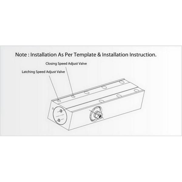 Aluminum Automatic Sliding Door Closer with Hold Open Slide Back for Wooden Door
