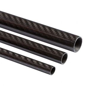 Quality Glossy Round Carbon Fiber Tube Unidirectional Roll Wrapped Machinability for sale