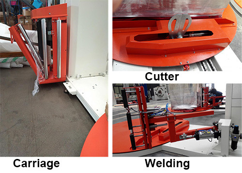 Heavy Pallet Semi Automatic Pallet Wrapper , Solid Automatic Stretching Machine