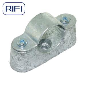 China Hot DIP Galvanized Electrical Gi Pipe Fittings 25mm Conduit Saddle Clips Clamp on sale