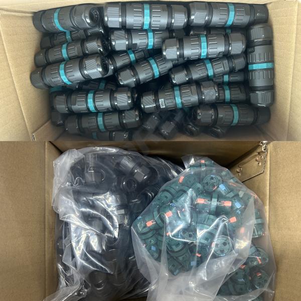 Waterproof IP68 3-Pin Connection Box With Rubber Rings CE Certification Electric Cable C