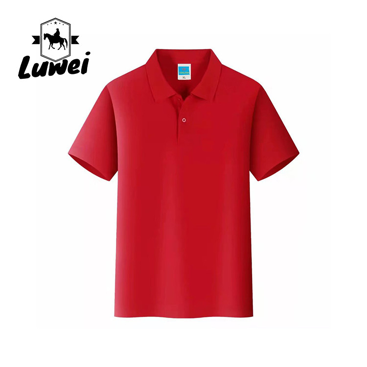 Printing Embroidered Cotton Polo T Shirts Business Office Stretch Workwear
