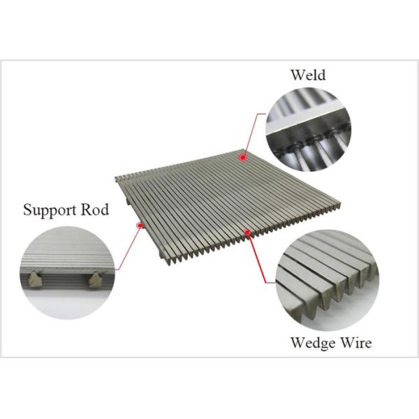 Mill Grade Stainless Steel Wedge Wire Screen , Aisi Wire Screen Filter
