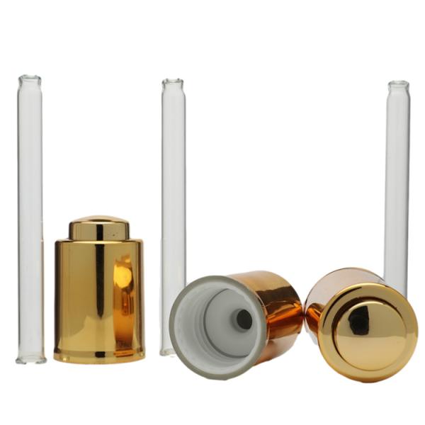 Custom Square Cosmetic Glass Bottle 50ml Flat Shoulder Push Button Dropper Bottle