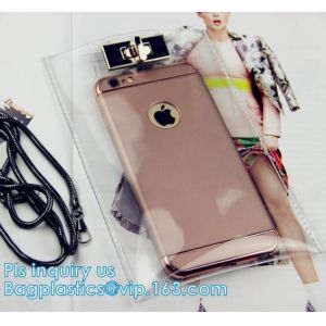 Transparent Clear Bag Wallet Purse, Clear rubber tote bag zipper wallet pvc